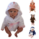 Conjunto De Toalhas De Banho Com Capuz De Bebê Dos Desenhos Animados - TaylorKids