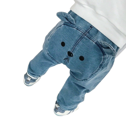 Moletom Jeans Infantil Com Estampa Animal - TaylorKids