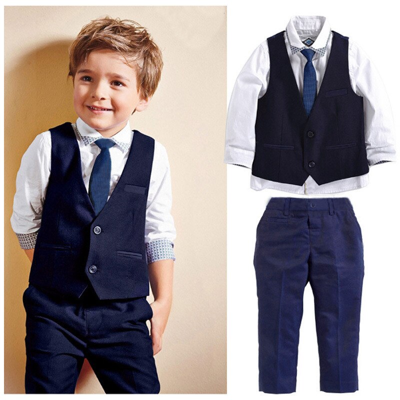 Terno Cavalheiro Com Colete Formal - TaylorKids