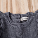 Vestido De Malha Manga Comprida Para Bebê Recém-Nascido - TaylorKids