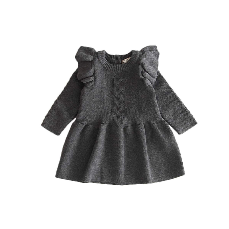 Vestido De Malha Manga Comprida Para Bebê Recém-Nascido - TaylorKids