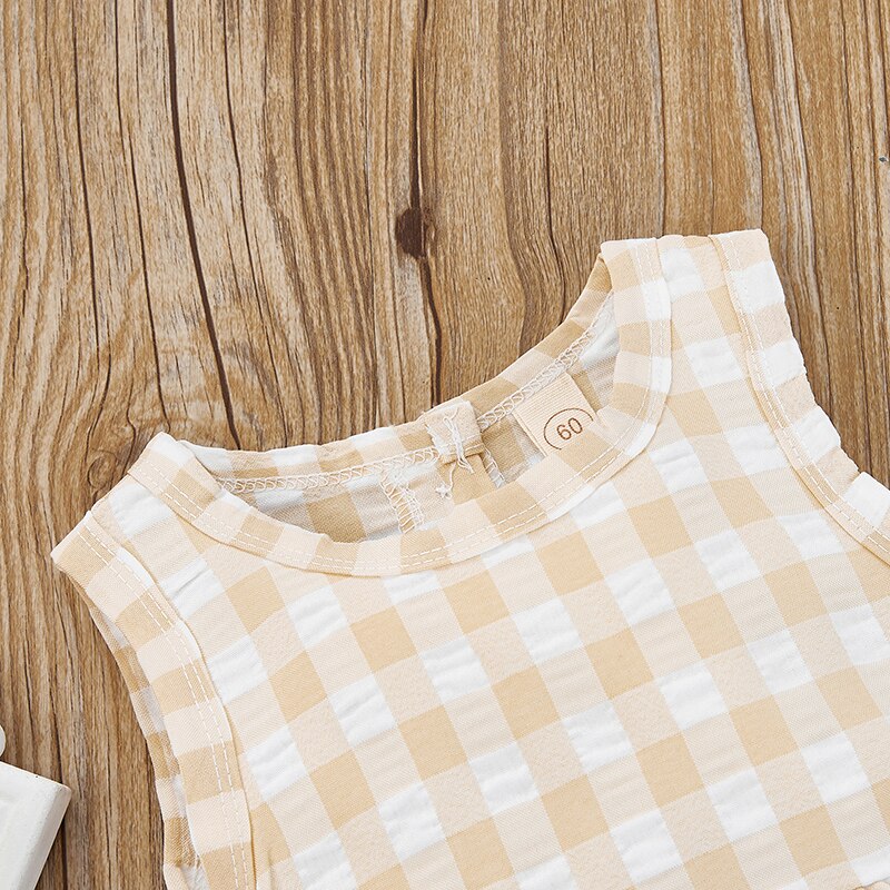 Macacão Xadrez Gola Redonda - TaylorKids