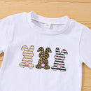 Conjunto Coelho Manga Curta 3pçs Bebê Recém-Nascido - TaylorKids