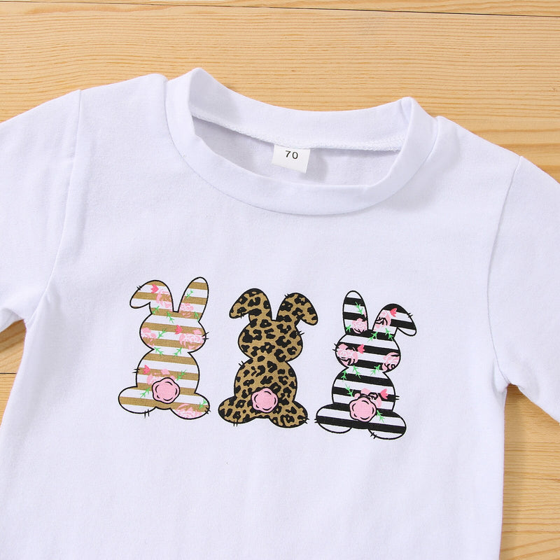 Conjunto Coelho Manga Curta 3pçs Bebê Recém-Nascido - TaylorKids