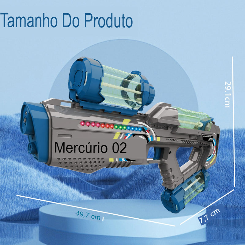 Pistola De Água Elétrica Automática Com Luz recarregável - TaylorKids