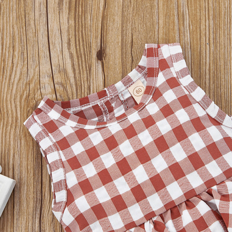 Macacão Xadrez Gola Redonda - TaylorKids