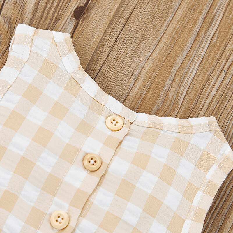 Macacão Xadrez Gola Redonda - TaylorKids