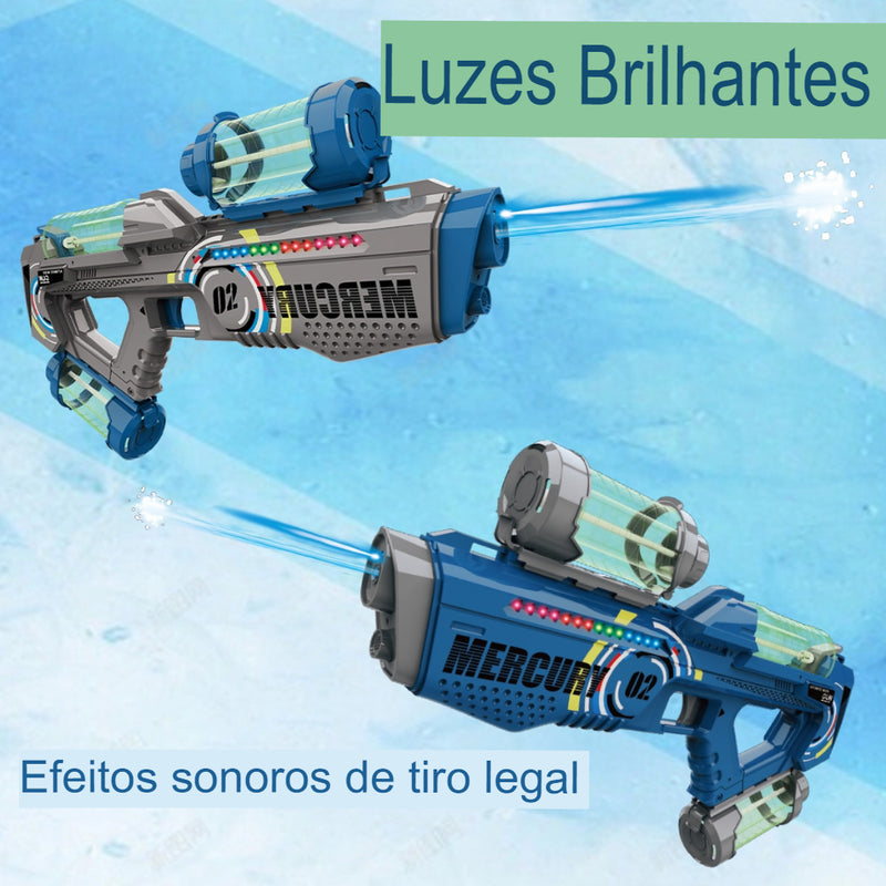 Pistola De Água Elétrica Automática Com Luz recarregável - TaylorKids