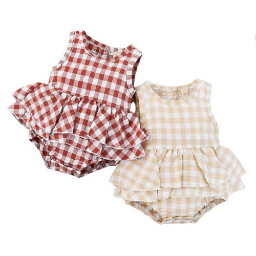 Macacão Xadrez Gola Redonda - TaylorKids