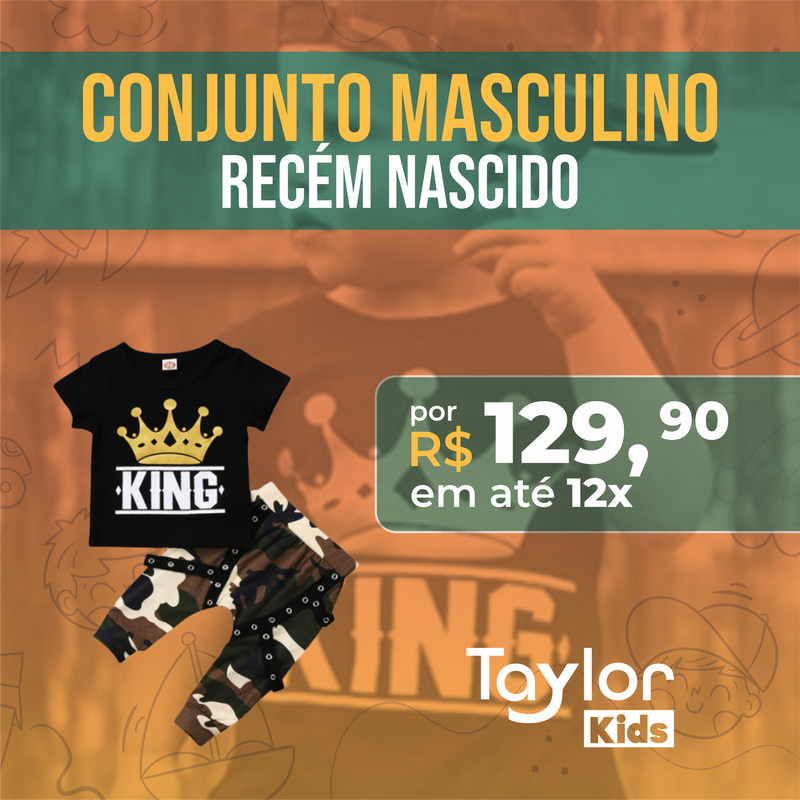 Conjunto Masculino Recém-Nascidos - TaylorKids