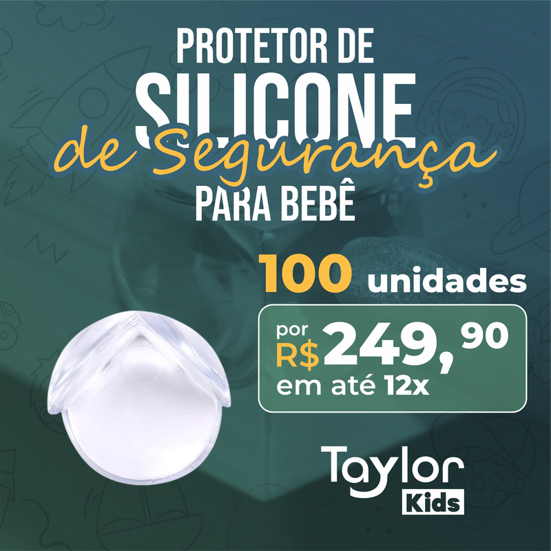 Protetor De Silicone De Segurança Pro Bebê - TaylorKids