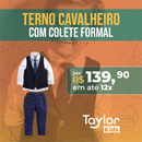 Terno Cavalheiro Com Colete Formal - TaylorKids