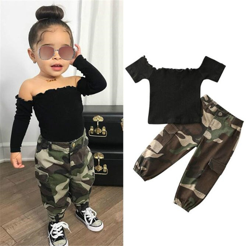 Conjunto Infantil Que Define Fora Do Ombro - TaylorKids